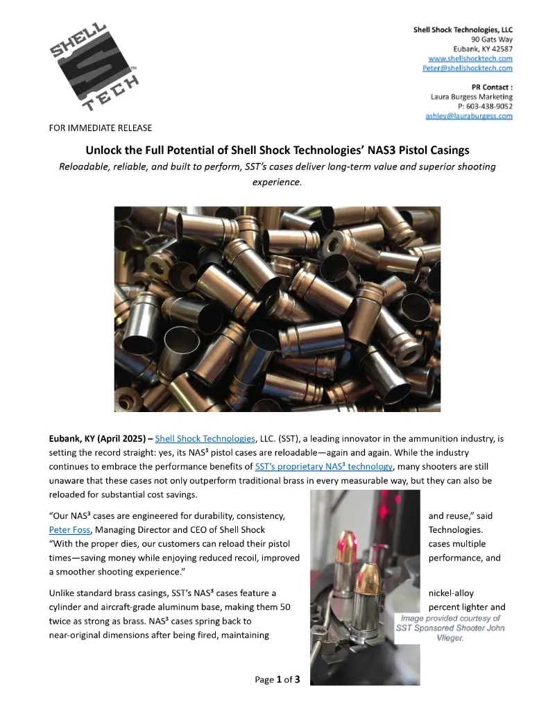 Press Release: Unlock the Full Potential of Shell Shock Technologies ...